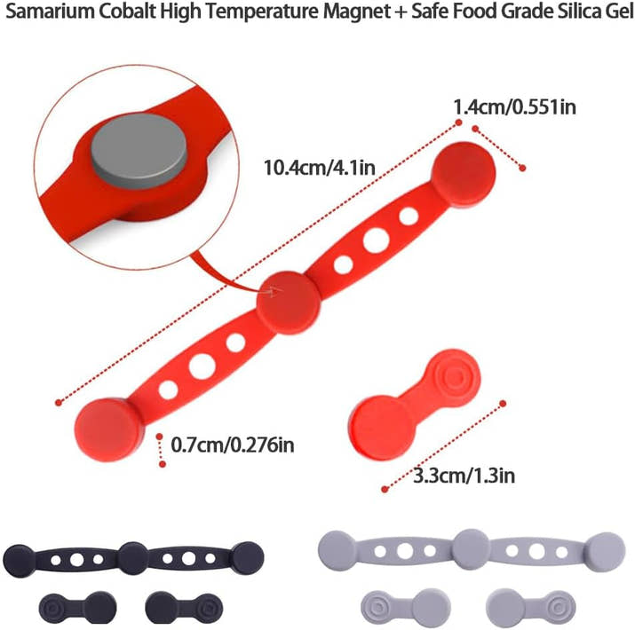 Magnetic Silicone Buckle Set