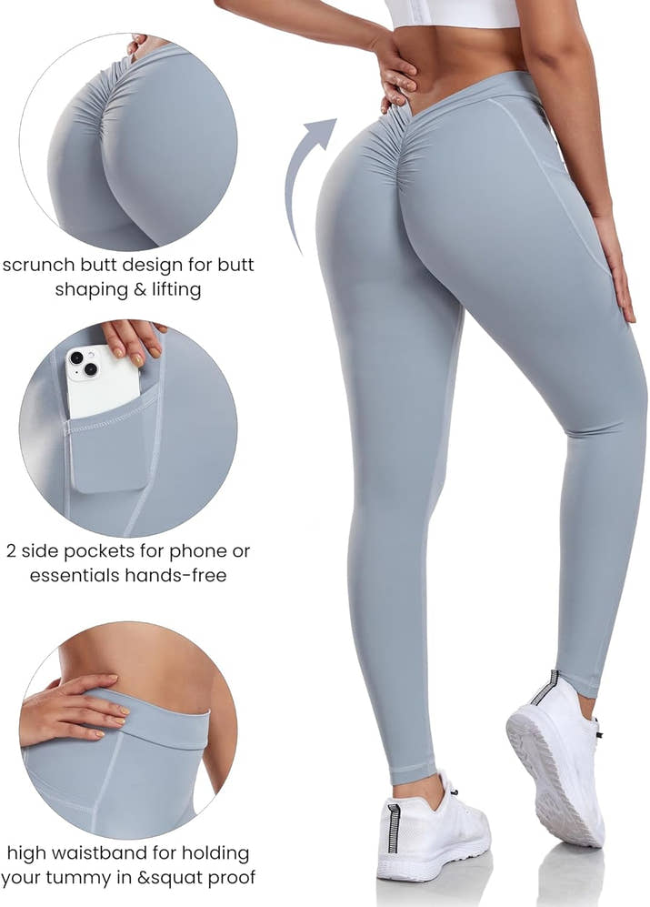 V-Shaped Scrunch Lift Leggings