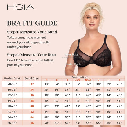 HSIA Minimizer Bras for Women