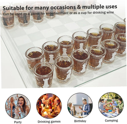 Cheers & Chess, Shot Glass Game Set