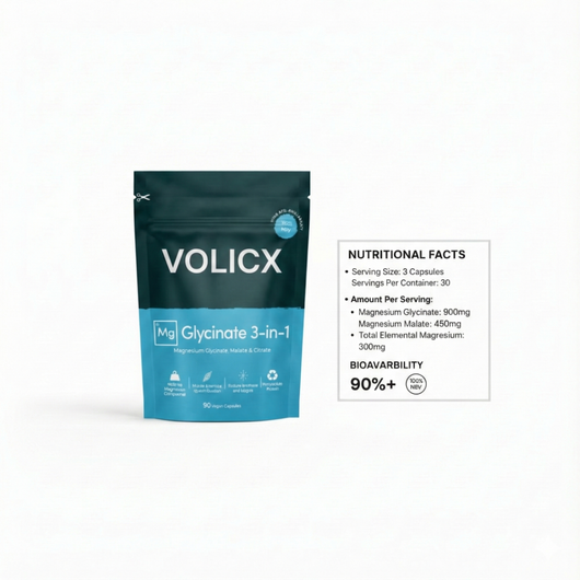 Volicx Magnesium Glycinate 3-in-1 formula for Balance+