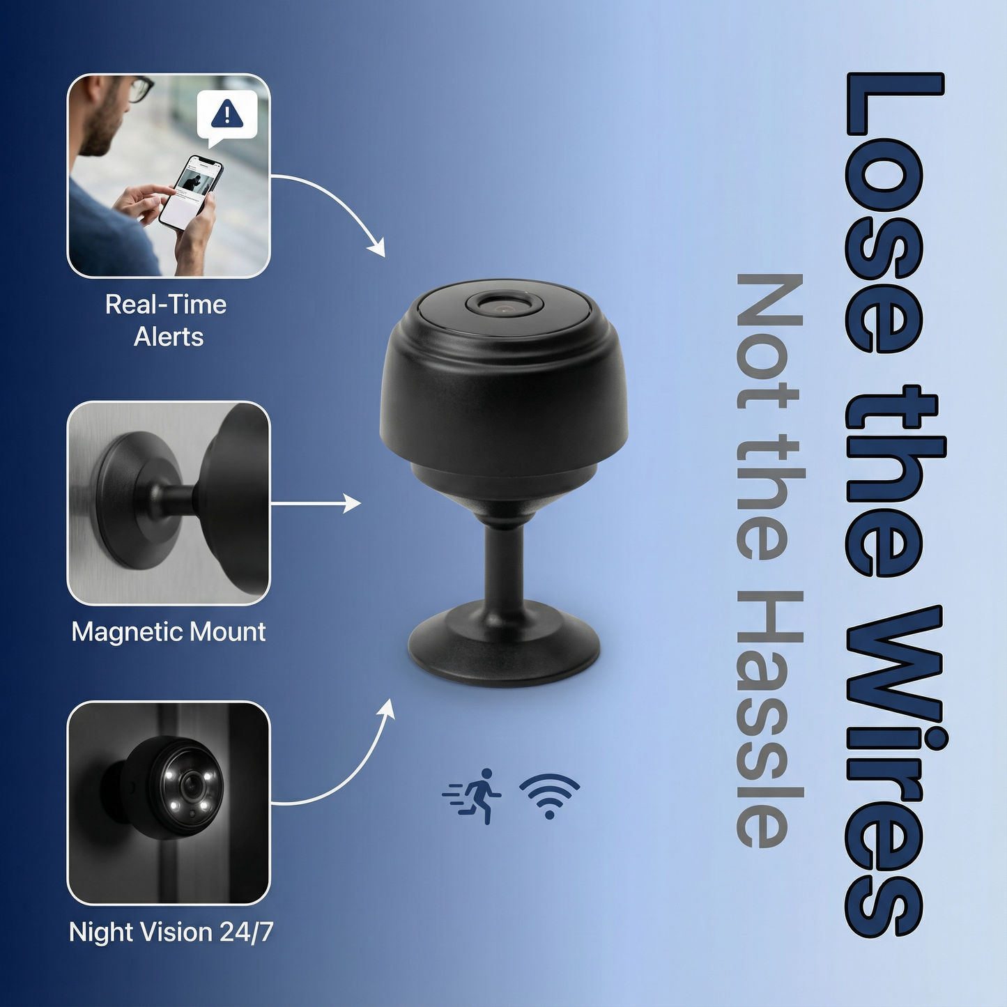 ULTRA COMPACT WIFI MAGNET SPY CAMERA