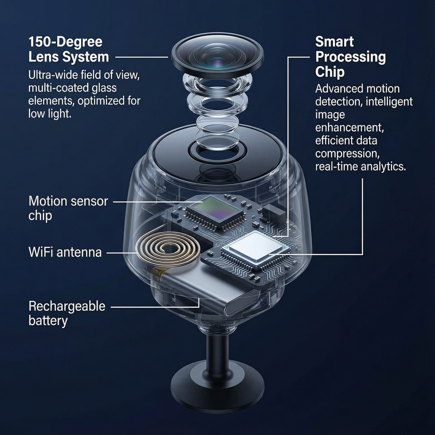 ULTRA COMPACT WIFI MAGNET SPY CAMERA
