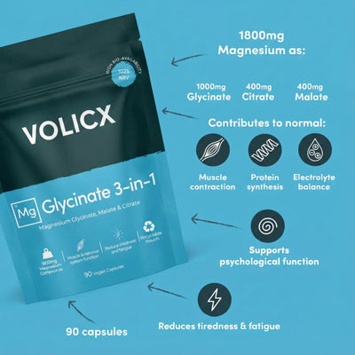 Volicx Magnesium Glycinate 3-in-1 formula for Balance+